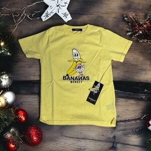Bananas Monkey Yellow T-shirt, NWT Youth Size 6